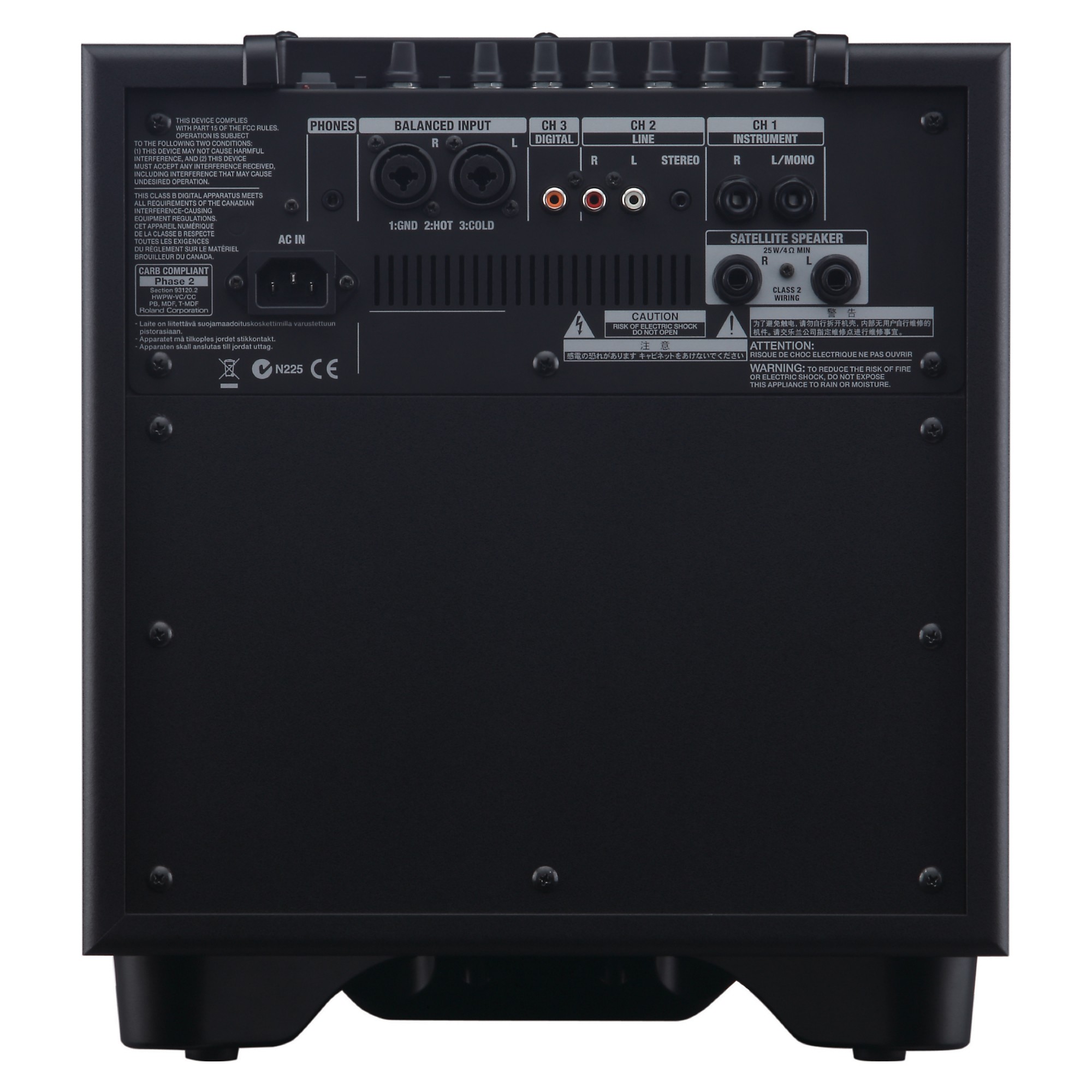 Roland 2.1チャンネル モニター システム CUBE CM-110 Roland CM-110 2.1 CUBE Monitor System Black | Guitar Center