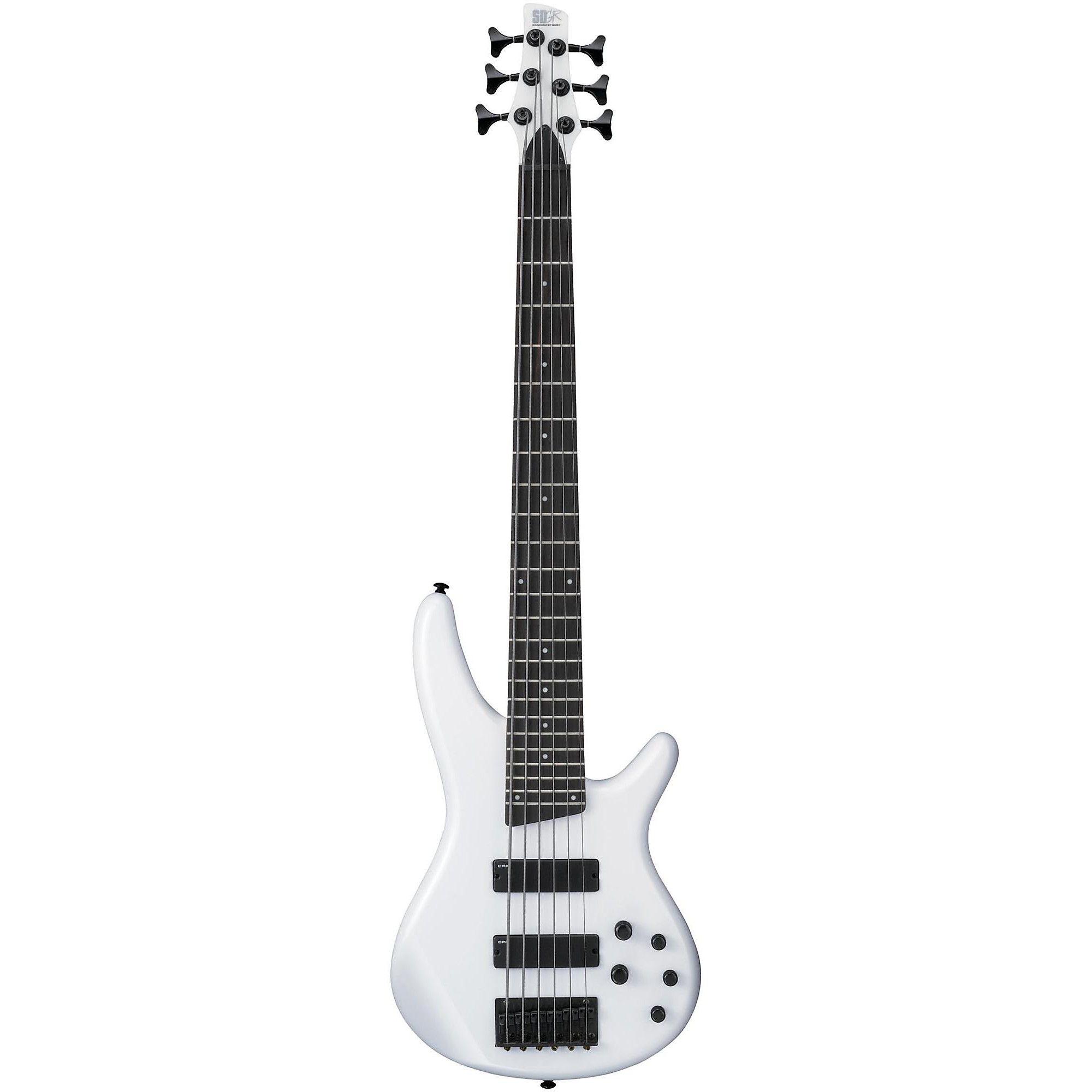 Open Box Ibanez SR256 6-String Bass Guitar Pearl White