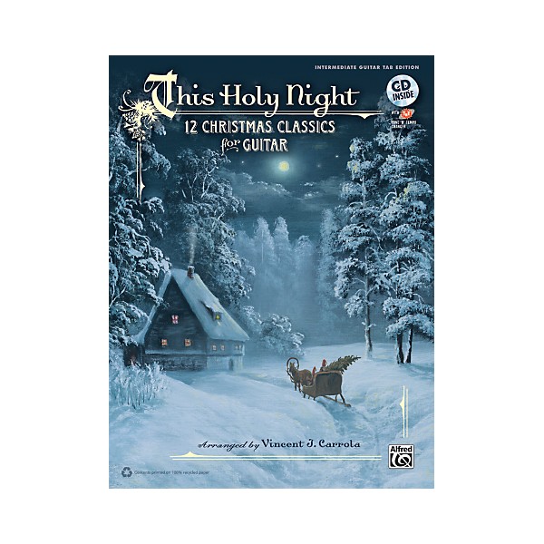 Alfred This Holy Night Guitar TAB Book & CD