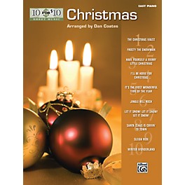 Alfred 10 for 10 Sheet Music Christmas Easy Piano Book