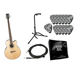 Dean EABC 5-String Acoustic-Electric Bass with Accessory Pack Natural