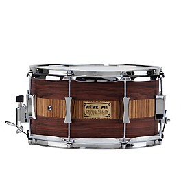 Pork Pie Rosewood Zebra Maple Snare Drum 6.5x14 Pork Pie Rosewood Zebra Maple Snare Drum 6.5x14