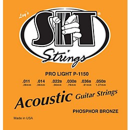 SIT Strings P1150 Pro Light Phosphor Bronze Acoustic Guitar Strings