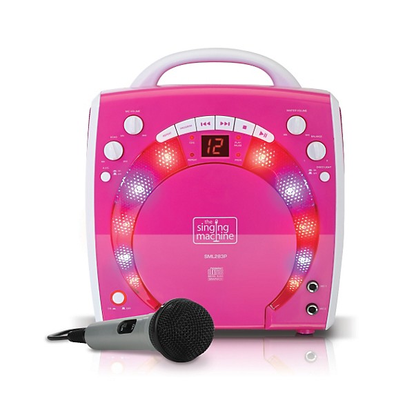 Open Box The Singing Machine Portable CD & Graphics Karaoke System Level 1 Pink