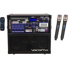 Open Box VocoPro HERO-REC UHF Multi-Format Portable PA Karaoke System with Digital Recorder & UHF Wireless System Level 2 Set Q+R 190839596758