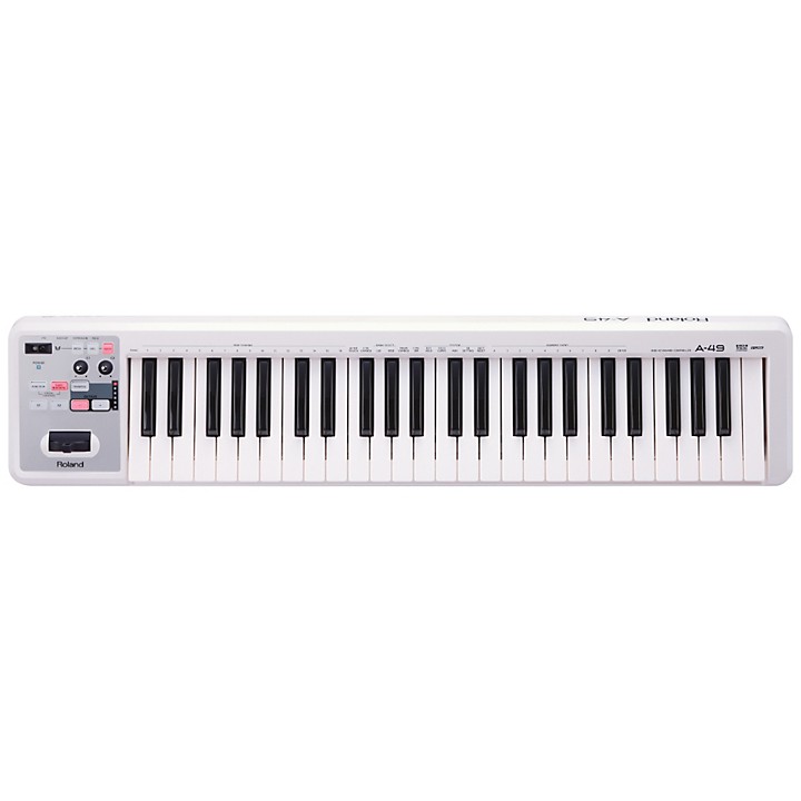 Roland A-49 MIDI Keyboard Controller White | Guitar Center