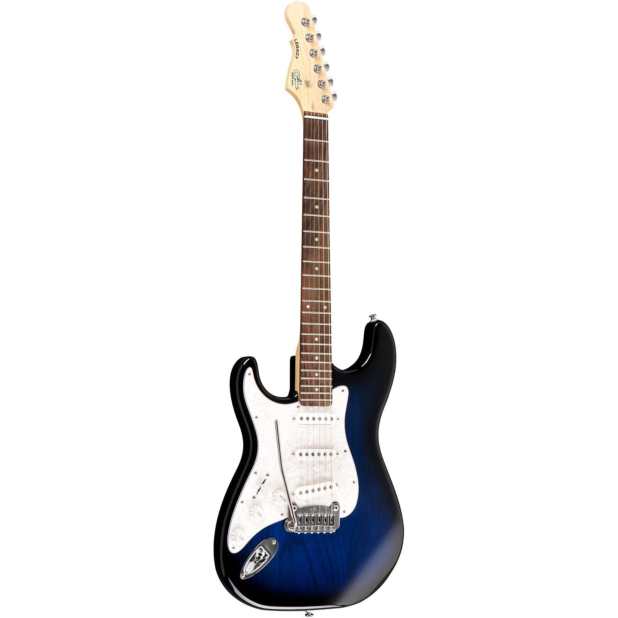 Open Box G&L Tribute Legacy Left-Handed Electric Guitar Blue Burst