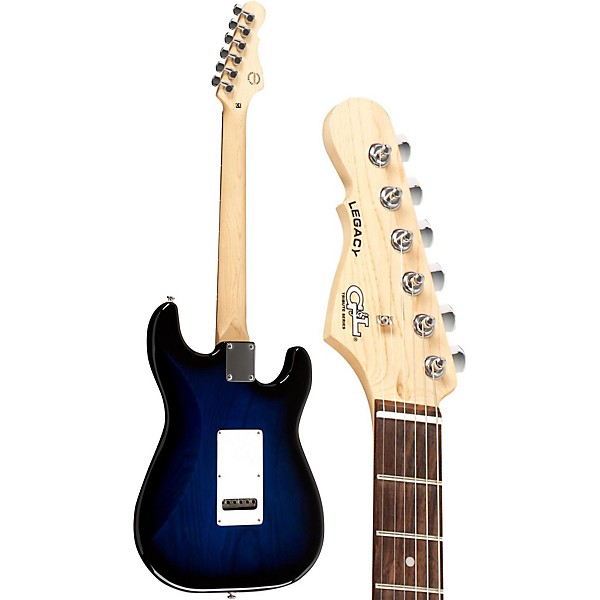 Open Box G&L Tribute Legacy Left-Handed Electric Guitar Level 2 Blueburst,Rosewood Fretboar 190839069016