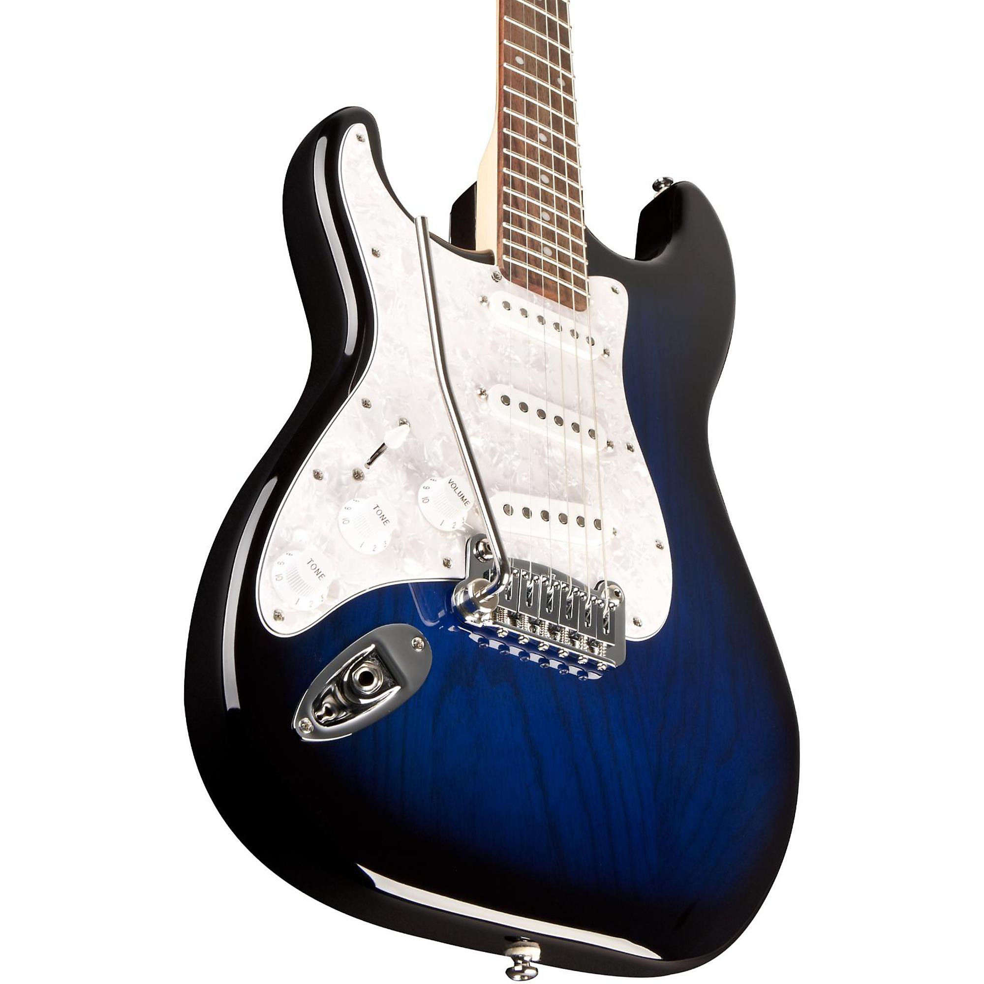 Open Box G&L Tribute Legacy Left-Handed Electric Guitar Blue Burst