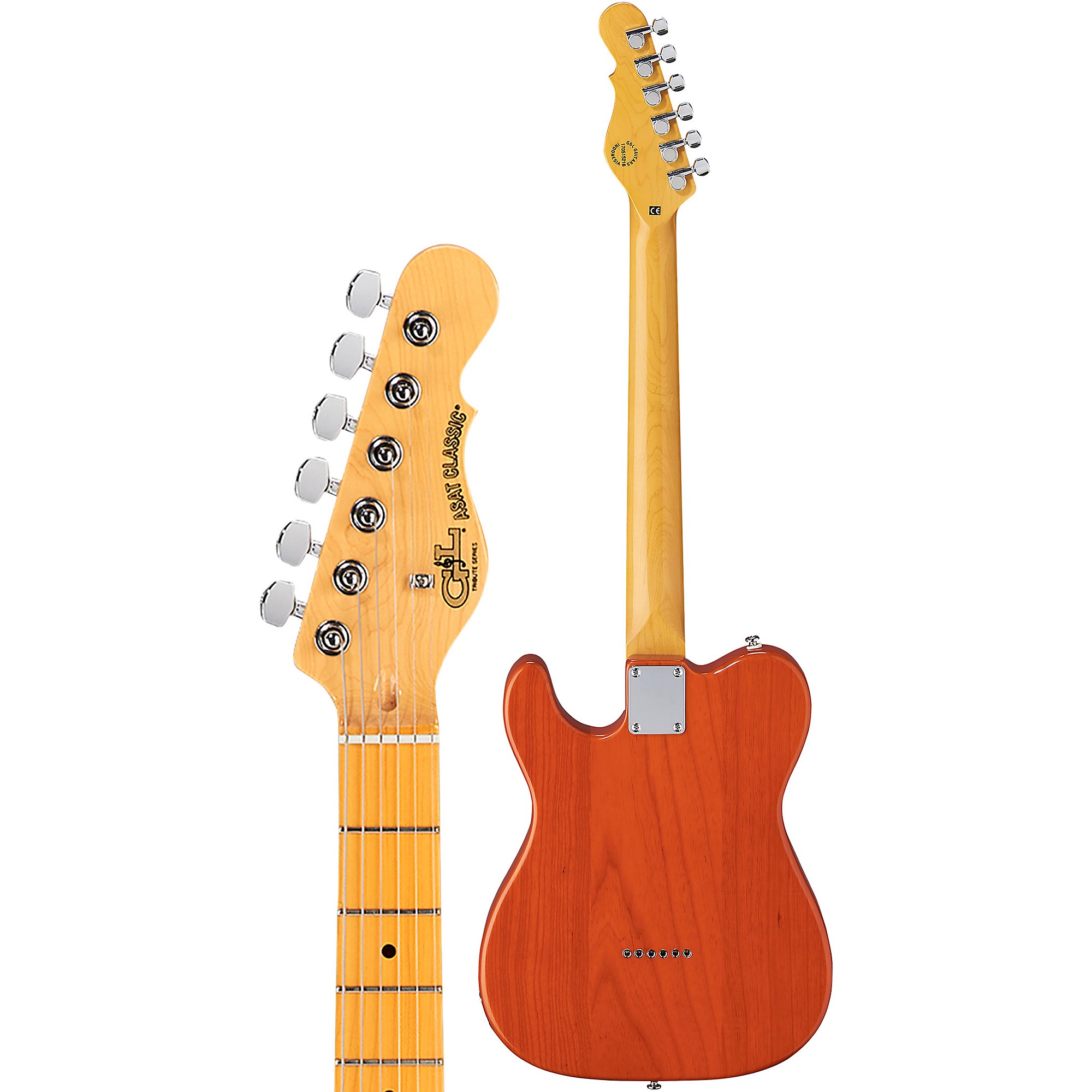 G&L Tribute ASAT Classic Electric Guitar Clear Orange | Guitar Center