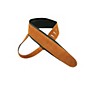 Perri's 2.5" Super Soft Suede Guitar Strap with 3.5" Italian Leather Padding Tobacco/Black thumbnail