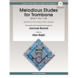 Carl Fischer Melodious Etudes for Trombone (Book/Online Audio) - Joannes Rochut, Book 1 BOOK 1