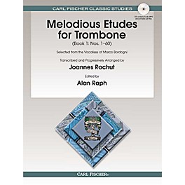 Carl Fischer Melodious Etudes for Trombone (Book/Online Audio) - Joannes Rochut, Book 1 BOOK 1