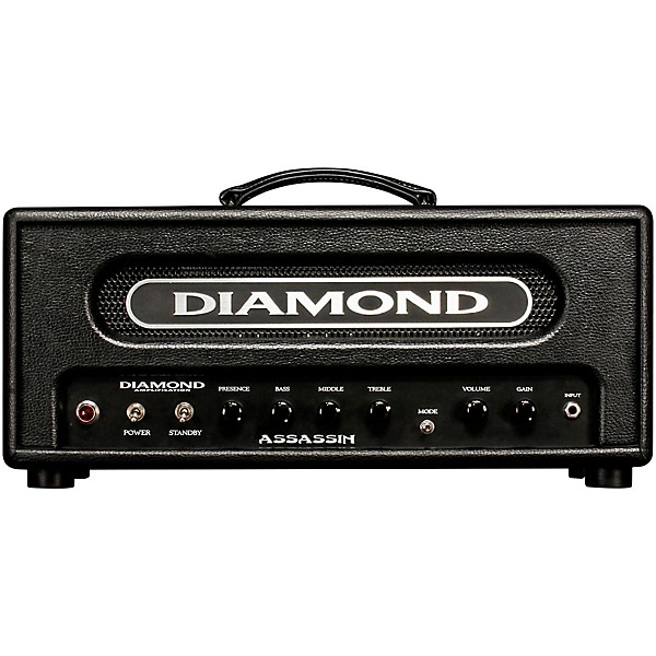 Open Box Diamond Amplification Assassin Vanguard Series 22W Tube Guitar Amp Head Level 2 Black 888365487120