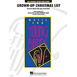 Hal Leonard Grown-Up Christmas List (With Optional Vocal Solo) - Young Concert Band Series Level 3