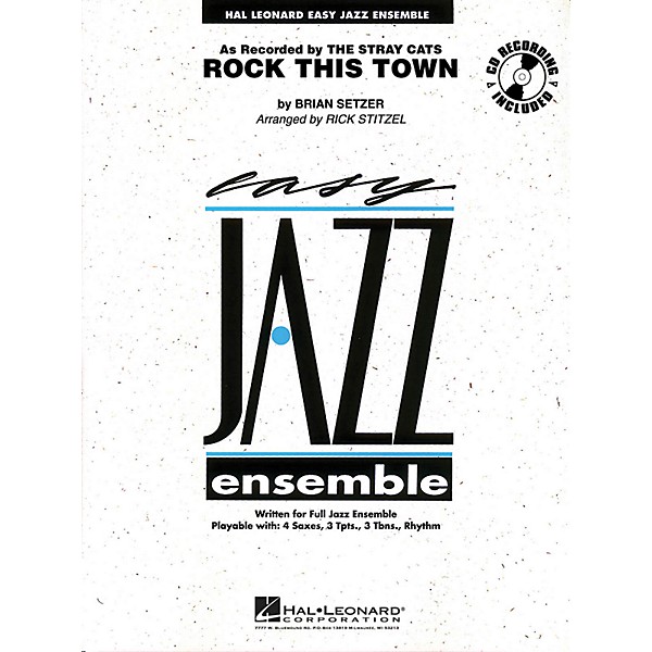 Hal Leonard Rock This Town - Easy Jazz Ensemble Series Level 2