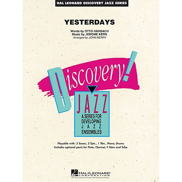 Hal Leonard Yesterdays - Discovery Jazz Series Level 1.5