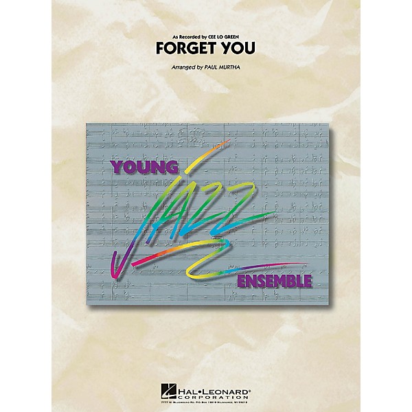Hal Leonard Forget You - Young Jazz Ensemble Series Level 3
