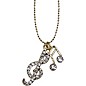 AIM Musical Notes/Treble Clef Crystal Necklace thumbnail