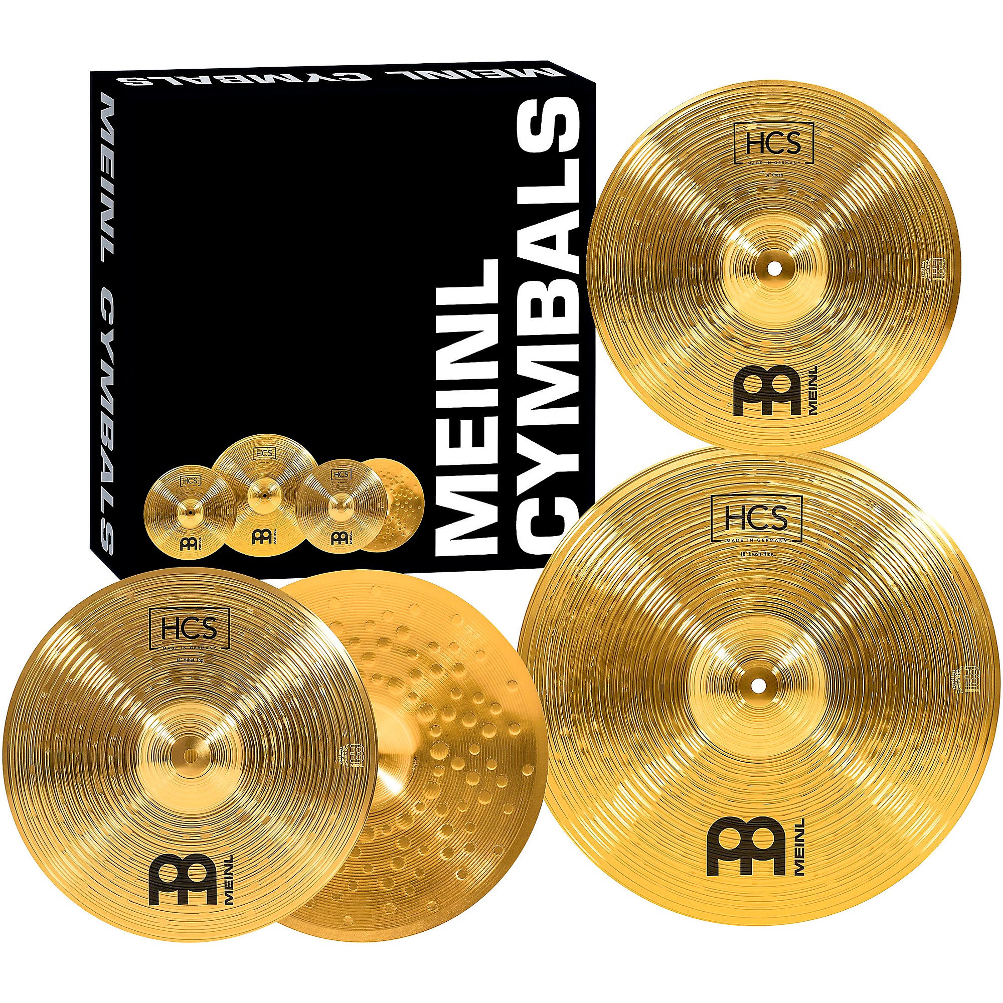 MEINL HCS Cymbal Set With Free 14