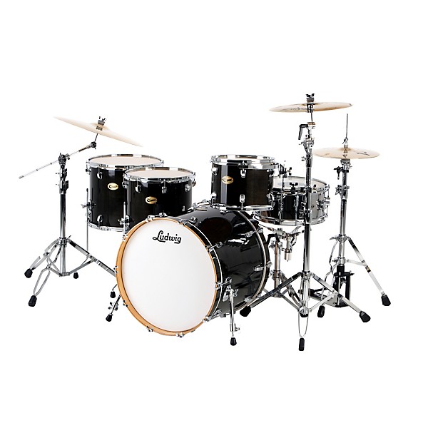 Ludwig Centennial Dragster 4-Piece Shell Pack Charcoal