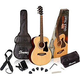 Open Box Ibanez IJVC50 Jampack Grand Concert Acoustic Guitar Pack Level 1 Natural