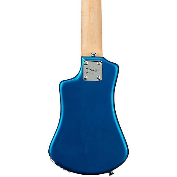 Hofner Shorty Electric Travel Guitar Blue