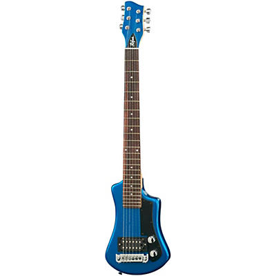 Hofner Shorty Electric Travel Guitar Blue for sale