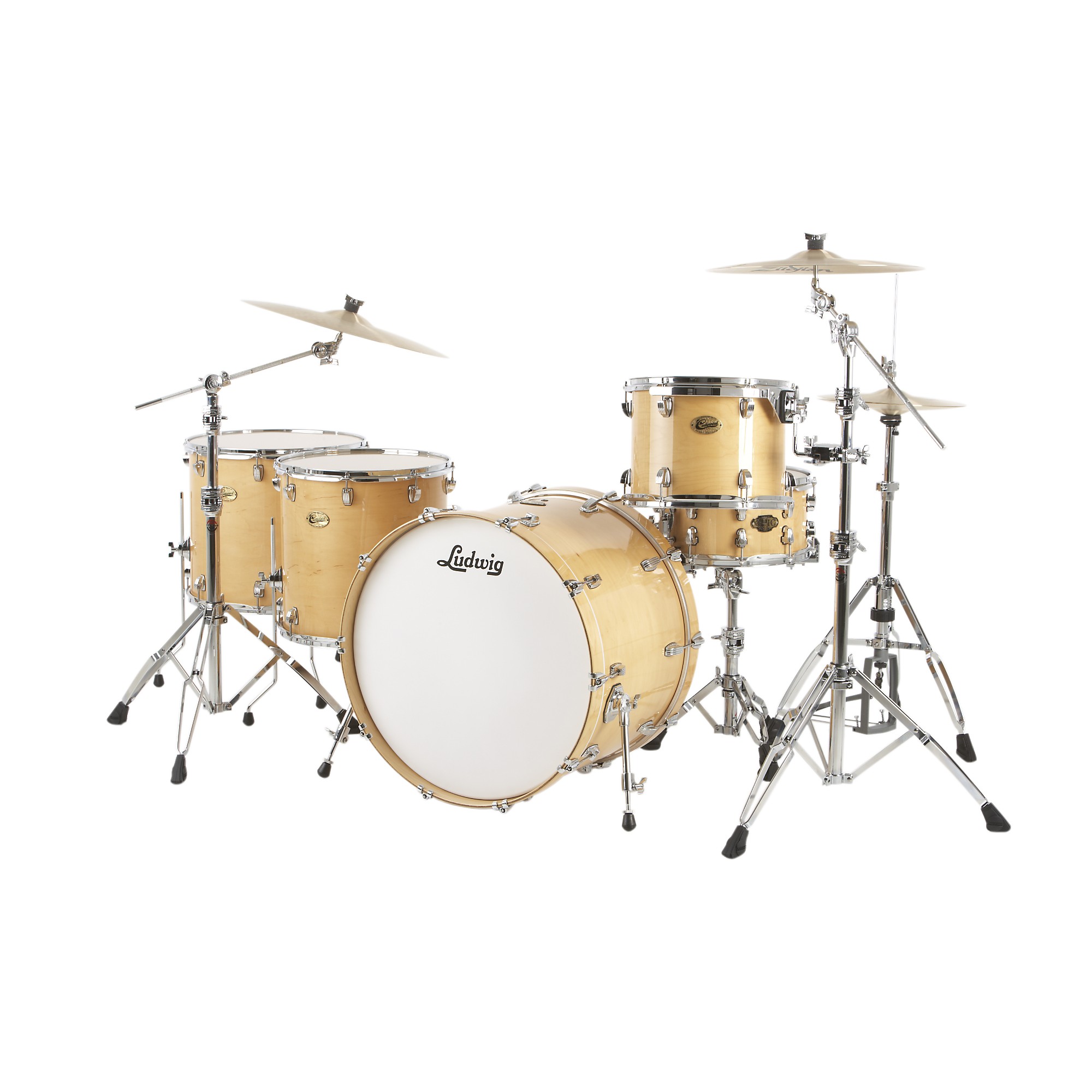 Open Box Ludwig Centennial Moto 4-Piece Shell Pack Natural