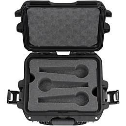 Gator GM-06-MIC-WP Waterproof Injection Molded Case for 6 Microphones Black
