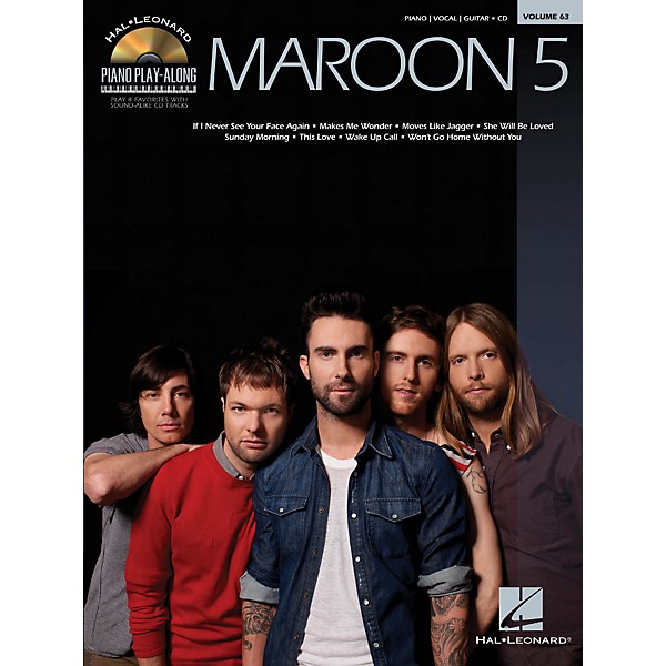 Hal Leonard Maroon 5 - Piano Play-Along Volume 63 Book/CD