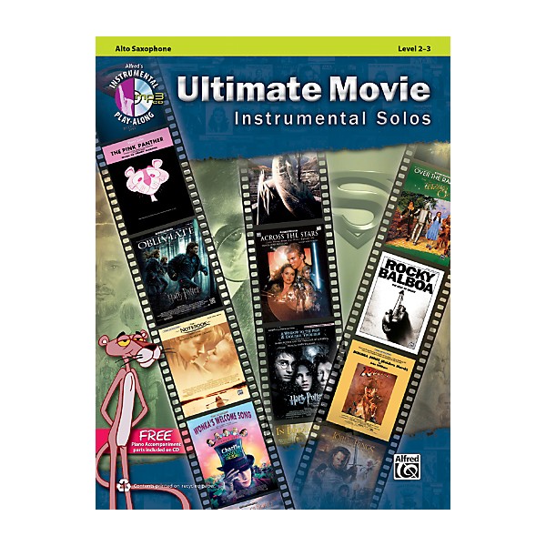 Alfred Ultimate Movie Instrumental Solos for Alto Sax Book & CD