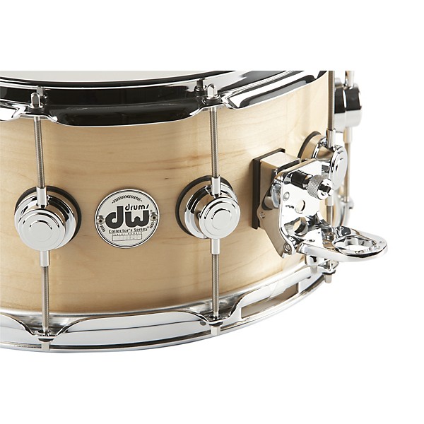 Open Box DW Collector's Series Satin Oil Snare Drum Level 1 Natural with Chrome Hardware 14x7