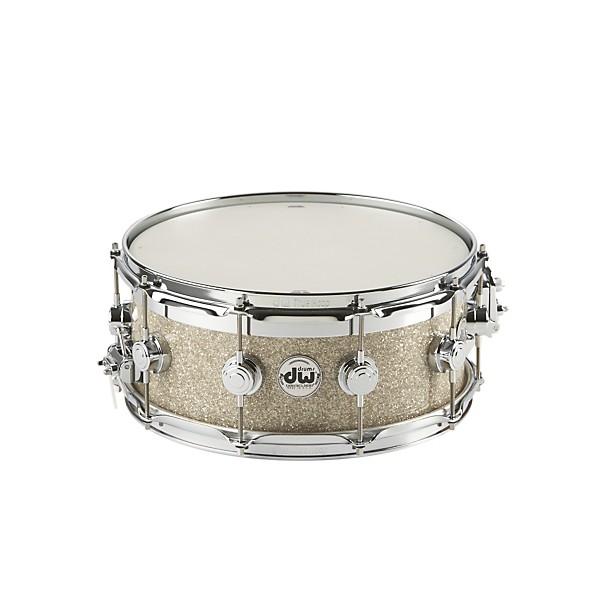 DW Collector's Series FinishPly Top Edge Snare Drum Broken Glass 14x6