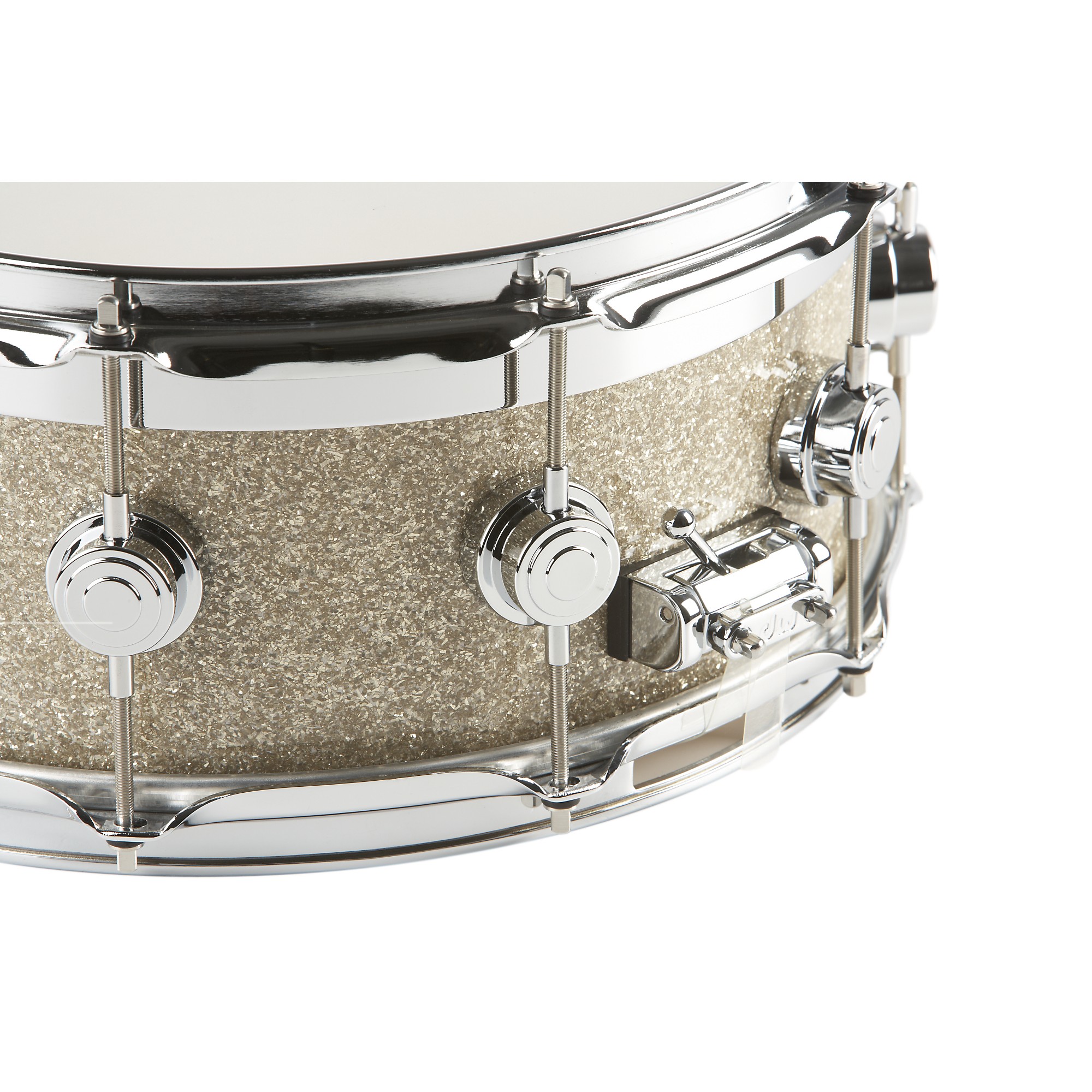 DW Collector's Series FinishPly Top Edge Snare Drum Broken Glass 