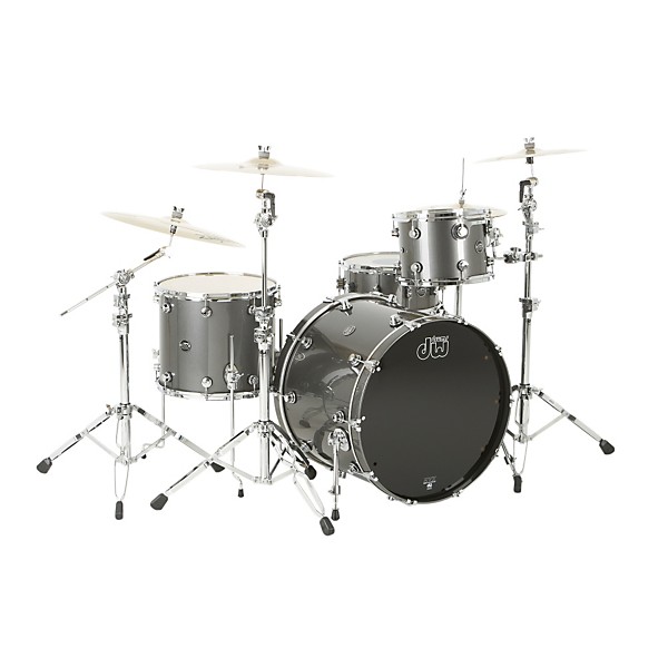 DW Performance Series 4-Piece Shell Pack Gun Metal Metallic Lacquer with Chrome Hardware