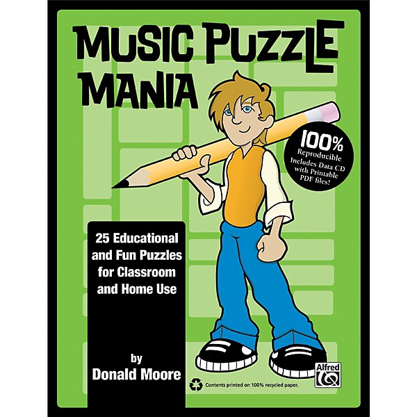 Alfred Music Puzzle Mania Book & CD