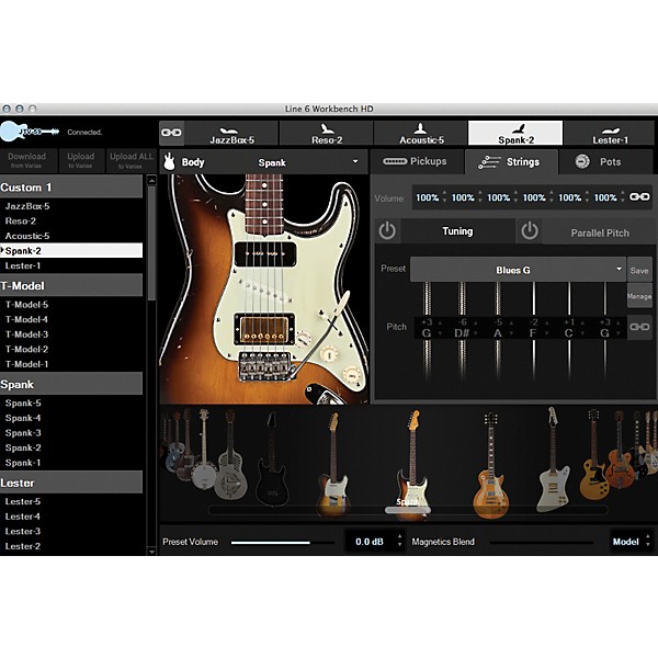 Line 6 Variax JTV-69S Electric Guitar with Single Coil Pickups