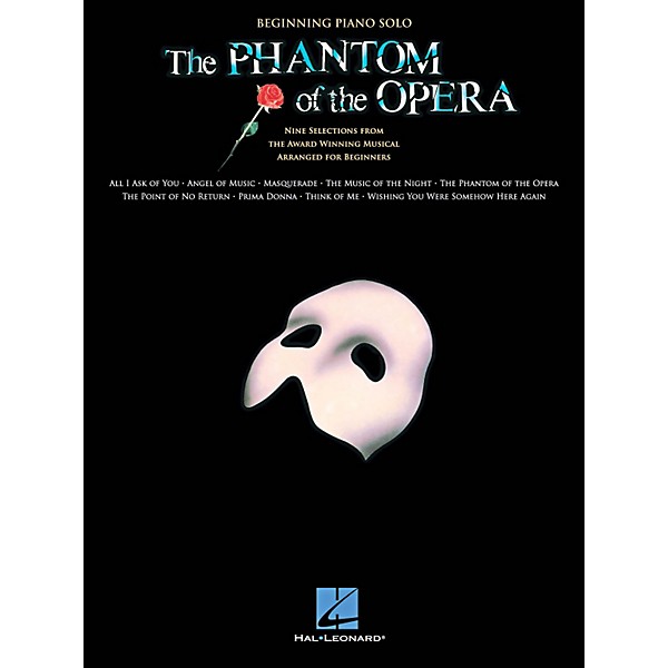 Hal Leonard The Phantom Of The Opera - Beginning Piano Solo Songbook