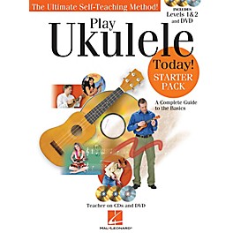 Hal Leonard Play Ukulele Today! Starter Pack - Includes Levels 1 & 2 Book/CDs and a DVD