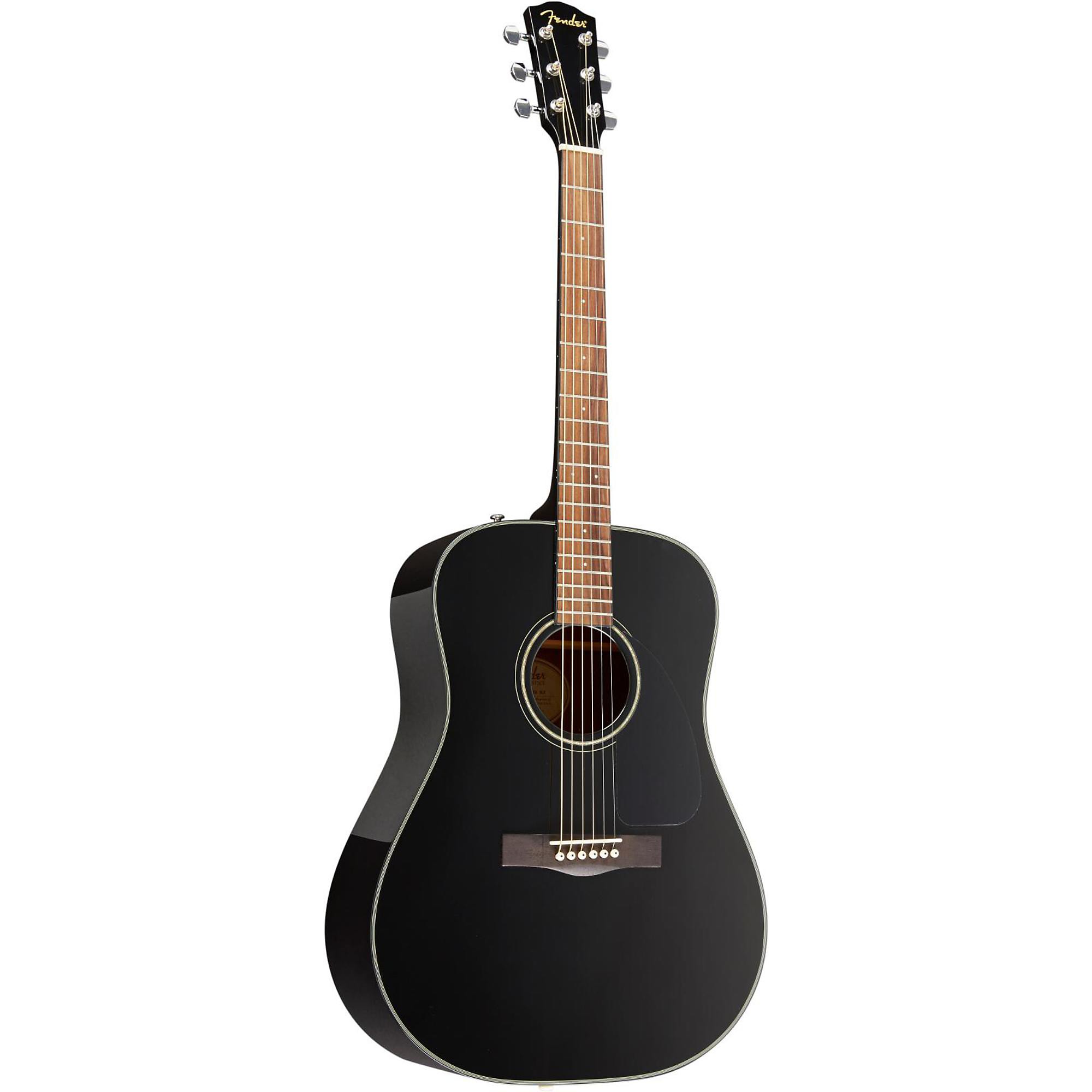 Open Box Fender DG-8S Dreadnought Acoustic Guitar Pack Black