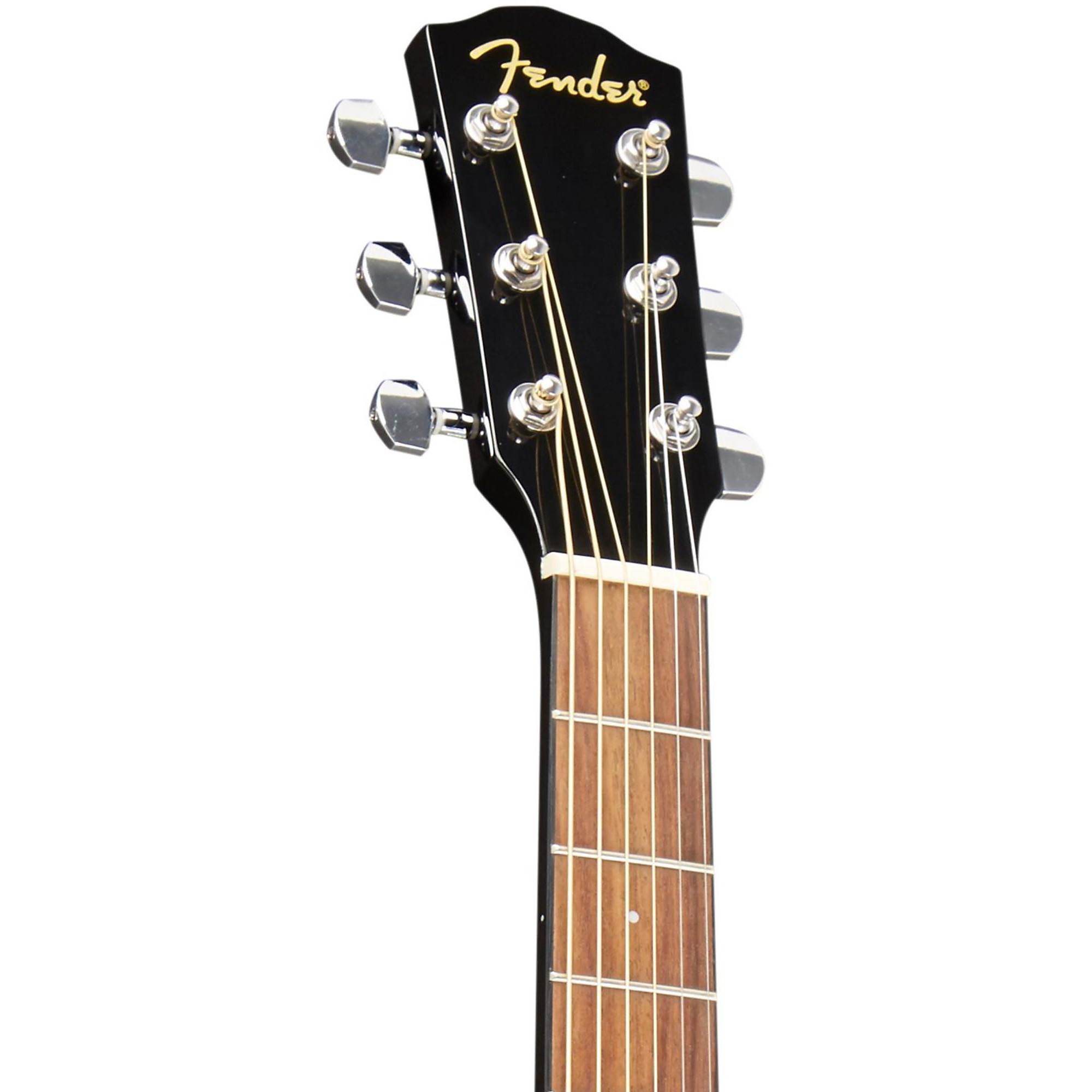 Open Box Fender DG-8S Dreadnought Acoustic Guitar Pack Black