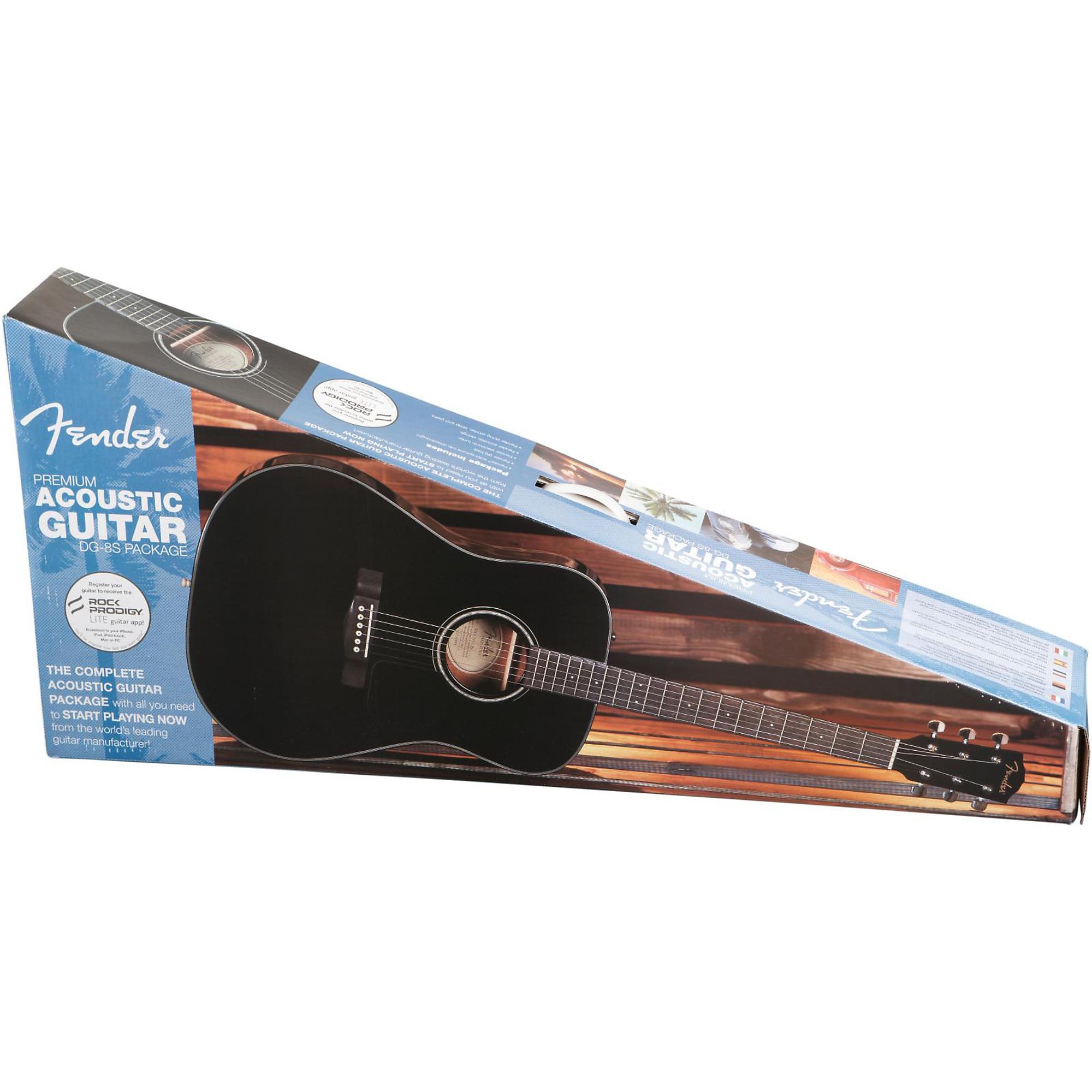 Fender DG-8S Acoustic Guitar Package | zZounds
