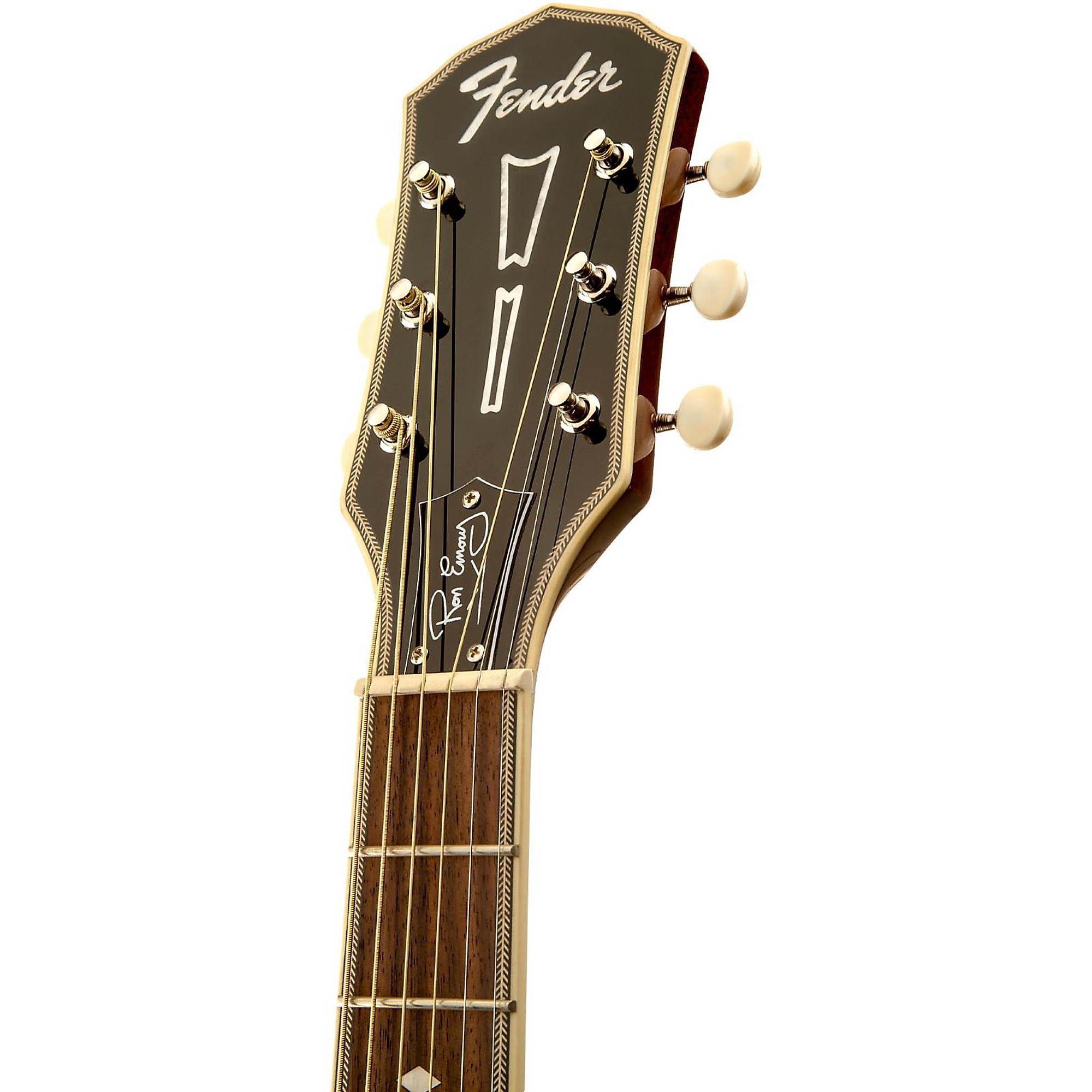 Open Box Fender Ron Emory Loyalty Parlor Acoustic Guitar Vintage