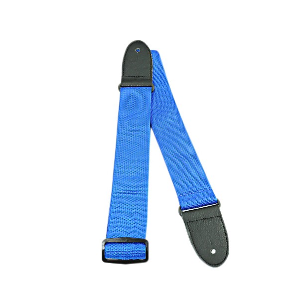 Perri's Poly Pro Guitar Strap with Deluxe Ends Blue