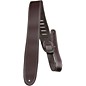 Perri's 2.5" Leather Guitar Strap With Contrast Stitch Brown thumbnail