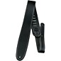 Perri's 2.5" Leather Guitar Strap With Contrast Stitch Black thumbnail