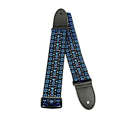 Perri's Hootenanny Design Woven Guitar Strap Red/Silver Perri's Hootenanny Design Woven Guitar Strap Blue/Black