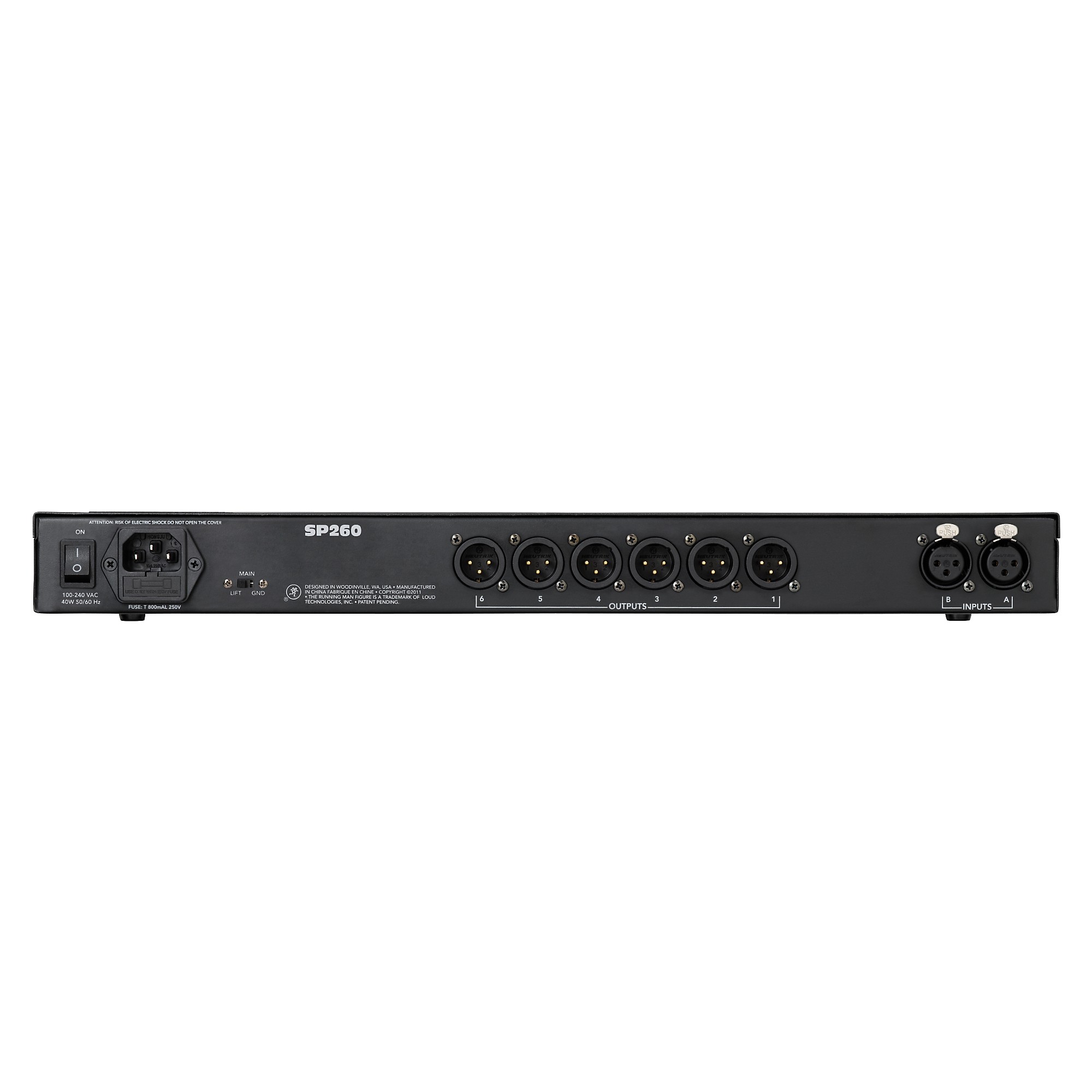 【MACKIE】SP260SpeakerProcessor2in/6out Mackie SP260 2x6 Loudspeaker System Processor | Guitar Center