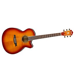 Open Box Ibanez AEG20II Flamed Sycamore Top Cutaway Acoustic-Electric Guitar Level 1 Vintage Violin